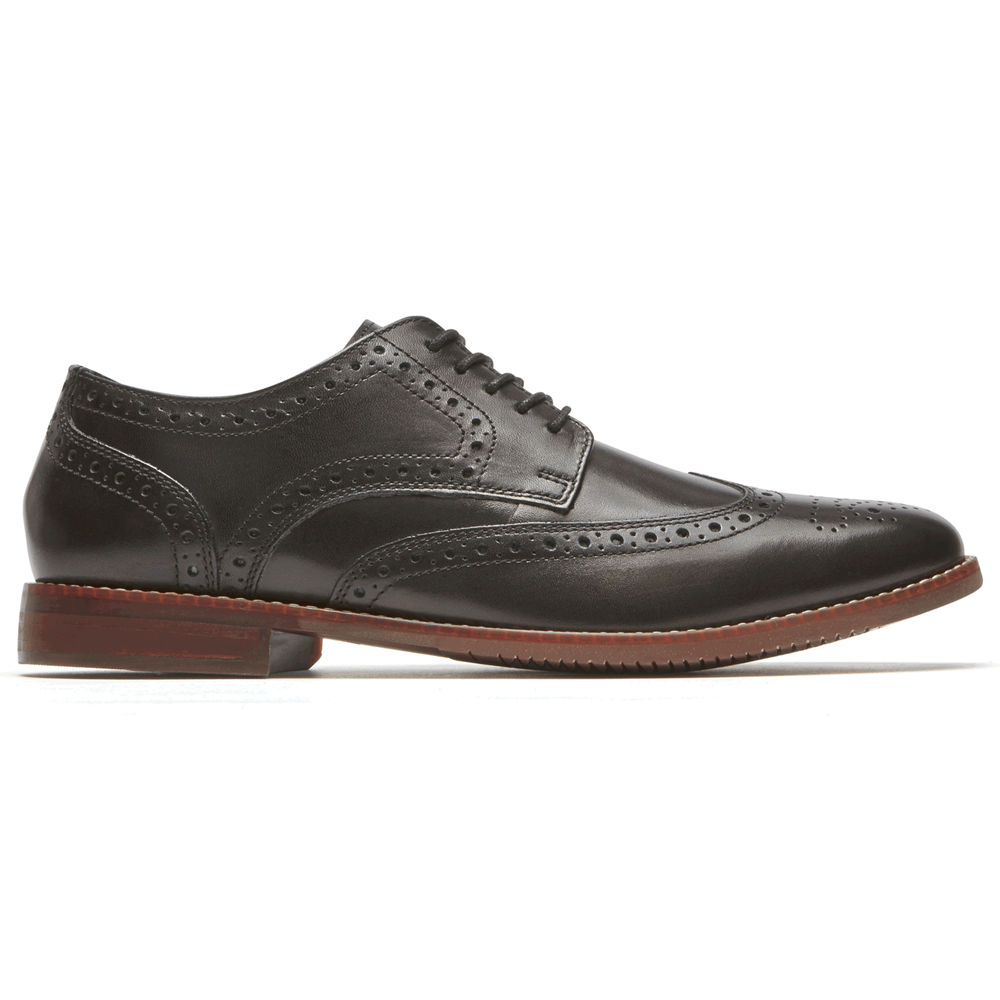 Rockport Lace Up For Mens Black - Style Purpose Wingtip - HJ4562918